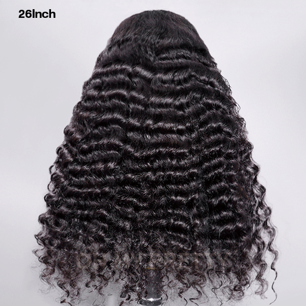 OhMyPretty Wear Go Glueless 9x6 Lace Loose Deep Wave Wig M Cap Pre Cut Lace with Natural Hairline Mini Knots