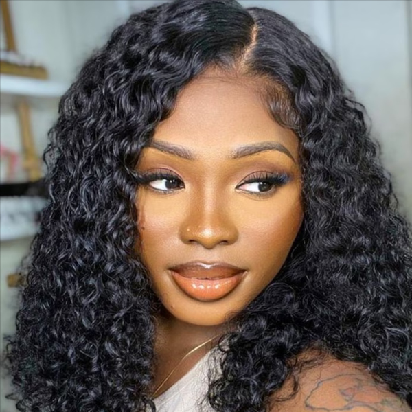 OhMyPretty Wear Go Water Wave Bob 6x4 HD Lace Wig Glueless Short Wig 100% Human Hair Beginner Friendly