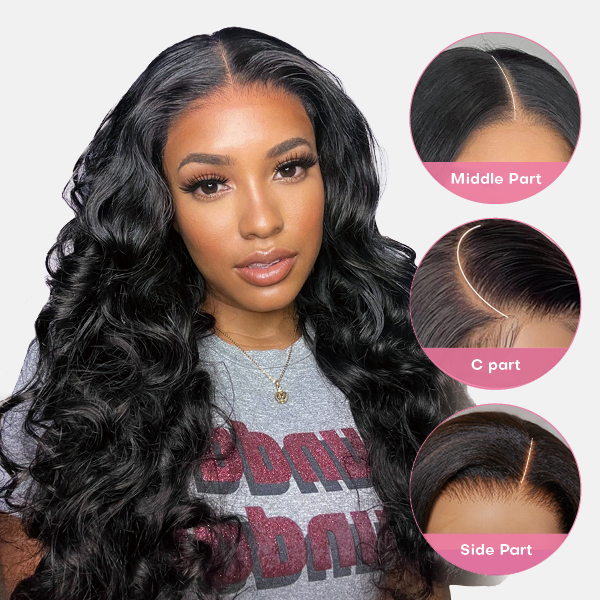 OhMyPretty Wear Go Glueless Ocean Wave 6x4 HD Lace Wig With Pre-plucked Edges