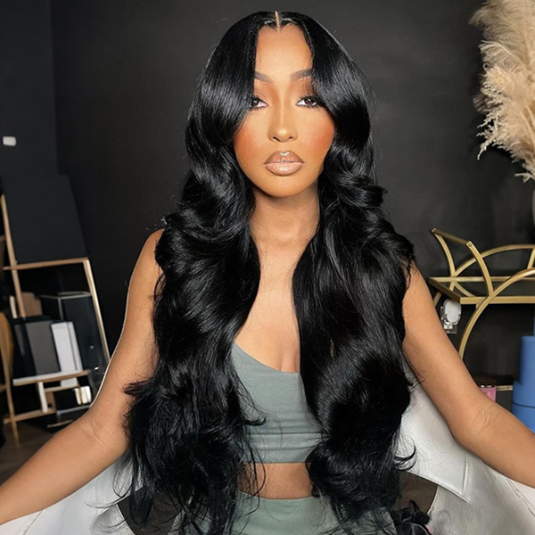 Face-Framing Trendy Layers Pre-Everything M Cap Wear Go Upgraded Body Wave Glueless 9x6 Lace Wig