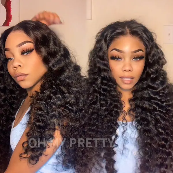 Wear Go Loose Deep Wave Glueless 6x4 HD Lace Wig With Precut Lace And Preplucked Hairline