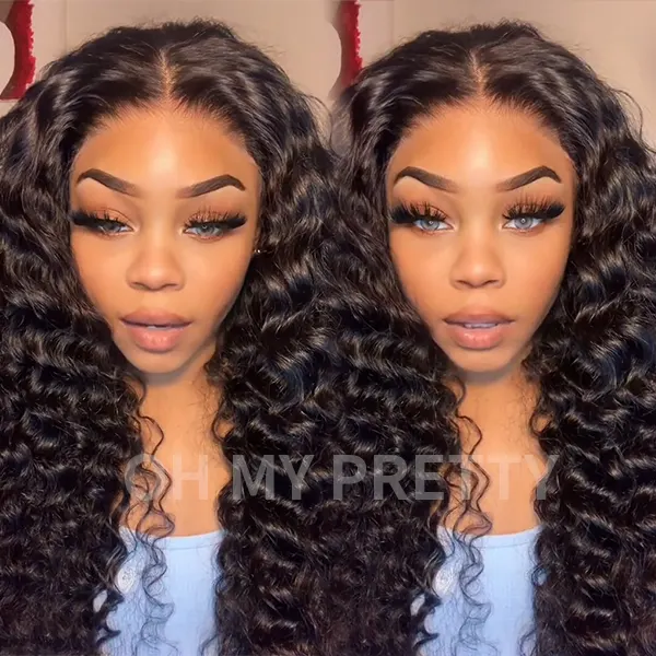 Wear Go Loose Deep Wave Glueless 6x4 HD Lace Wig With Precut Lace And Preplucked Hairline