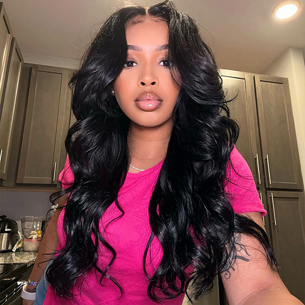 Face-Framing Trendy Layers Pre-Everything M Cap Wear Go Upgraded Body Wave Glueless 9x6 Lace Wig