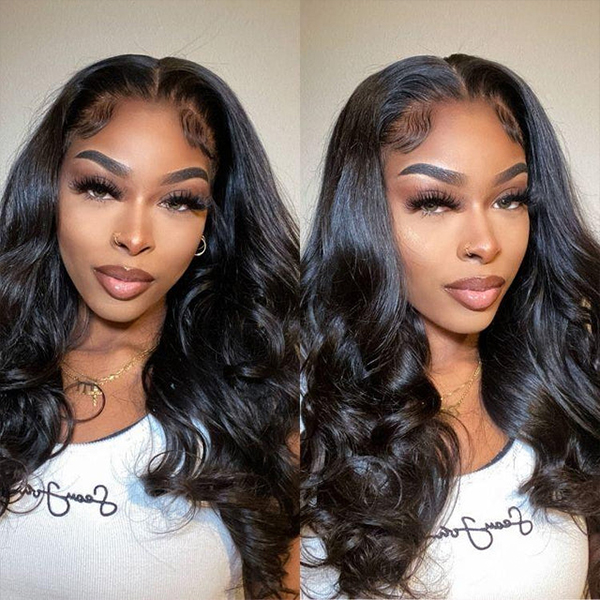 OhMyPretty Chic Layered Cut Loose Wave Wear Go Glueless 9x6 Lace Wig Human Hair Wig