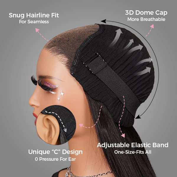 Wear Go Glueless Reddish Brown Color Kinky Curly 6x4 Lace Wig With Pre-plucked Hairline