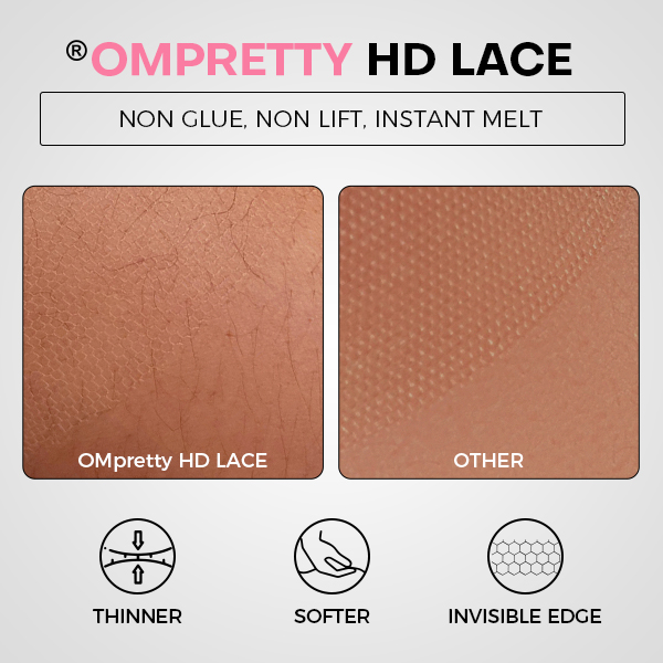 OhMyPretty Wear Go Kinky Straight Glueless 6x4 HD Lace Wig With Pre-plucked Edges