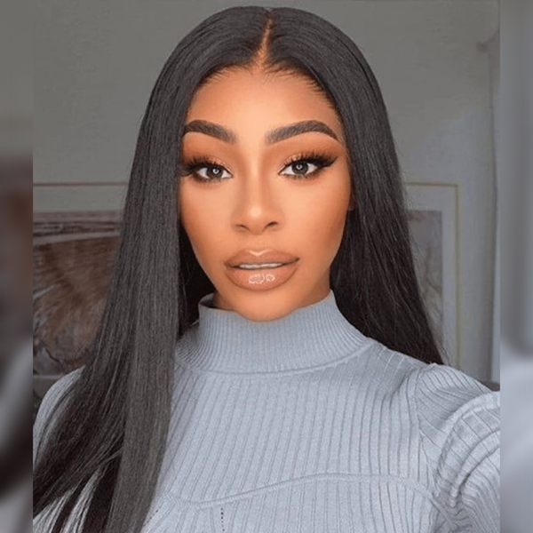 OhMyPretty Wear Go Glueless 9x6 Lace Straight Wig M Cap Super Natural Hairline Silky Human Hair  Mini Knots Pre plucked &Pre Bleached & Pre Cut