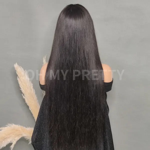 OhMyPretty Bleach Knots Glueless Straight Wear Go 6x4 HD Lace Wig With Pre-plucked Edges