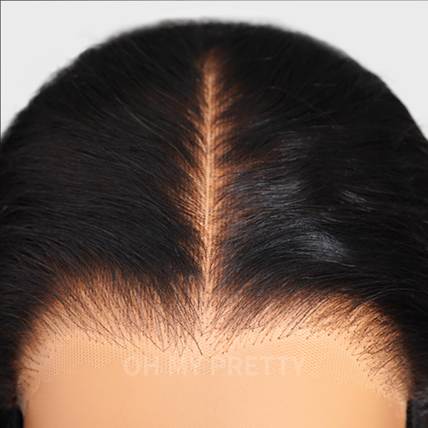 OhMyPretty Wear Go Glueless 9x6 Lace Body Wave Wig M Cap Pre Cut Lace with Natural Hairline Mini Knots