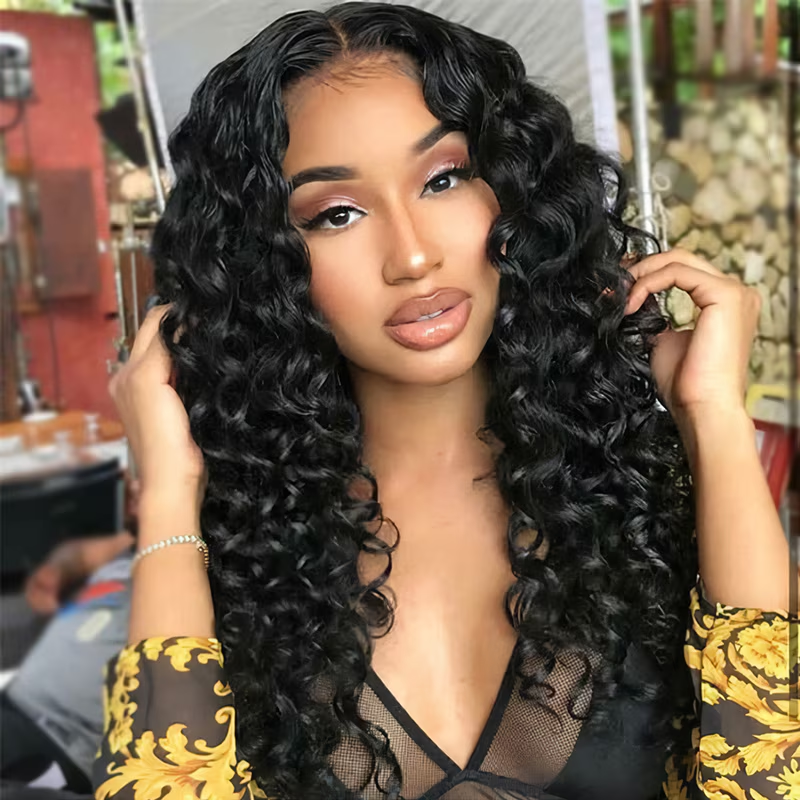 OhMyPretty Glueless Wand Curl Wear Go 6x4 HD Lace Wig With Pre-Plucked Natual Hairline Pre-Cut HD Lace Tiny Knots
