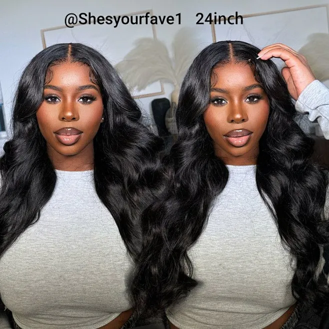 Face-Framing Trendy Layers Pre-Everything M Cap Wear Go Upgraded Body Wave Glueless 9x6 Lace Wig