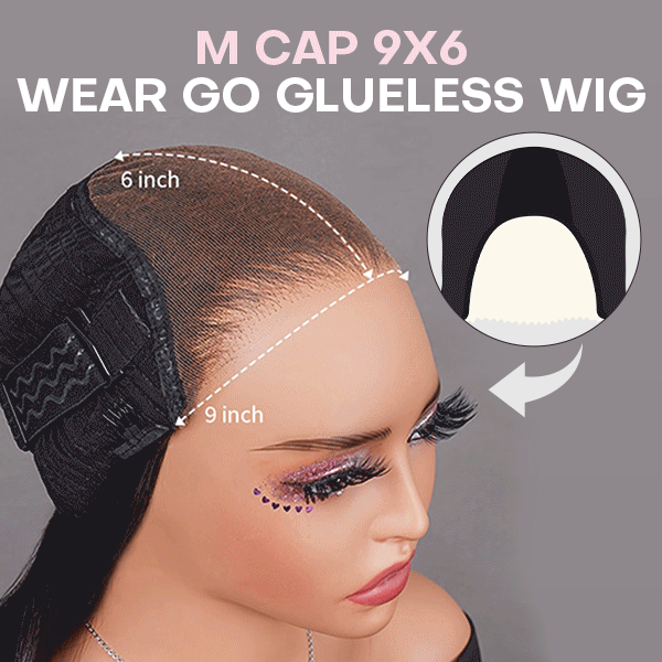 OhMyPretty Straight M-Cap 9x6 Wear Go Glueless Wig Short Bob Wig Mini Knots