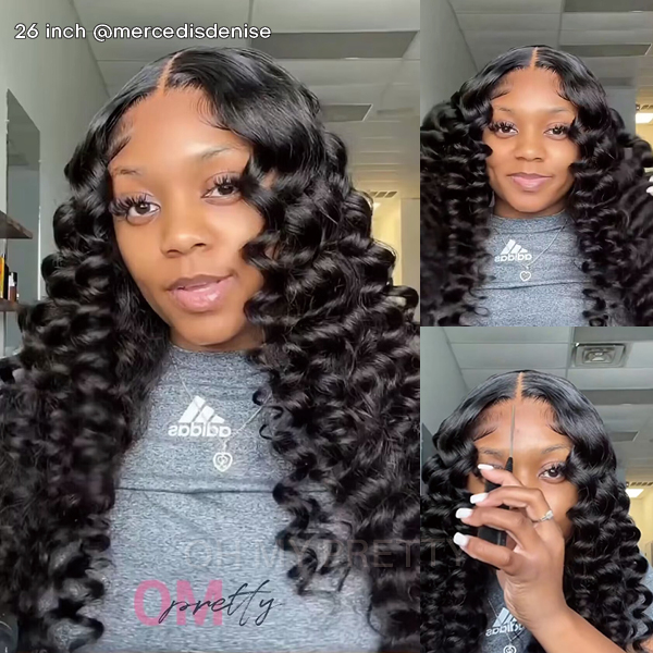 Wear Go Loose Deep Wave Glueless 6x4 HD Lace Wig With Precut Lace And Preplucked Hairline